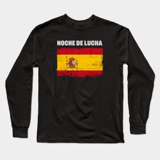 Spanish Flag Fight Night Fans Long Sleeve T-Shirt